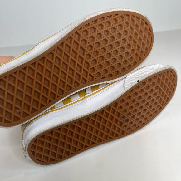 Vans Yellow Checkerboard Lace Up Skate Sneakers - Picture 9 of 15